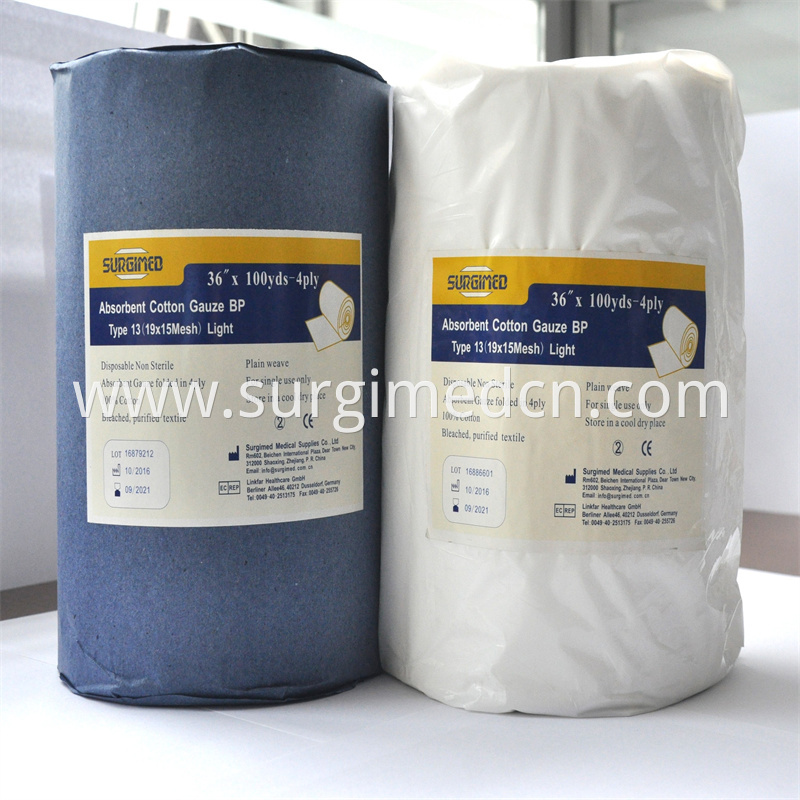 Medical Bleached Gauze Roll Jpg